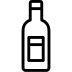 outline icon of a bottle of gin
