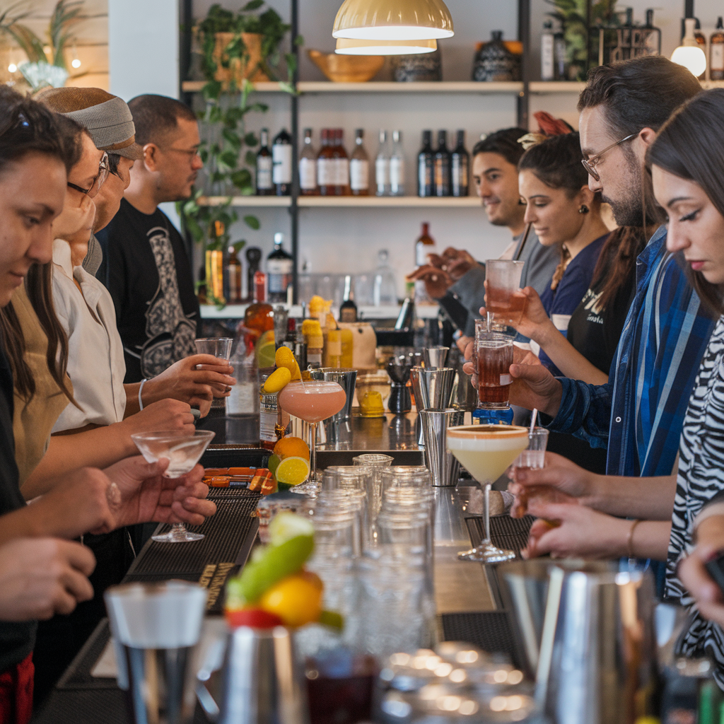 Edinburgh cocktail class with tipsy parties