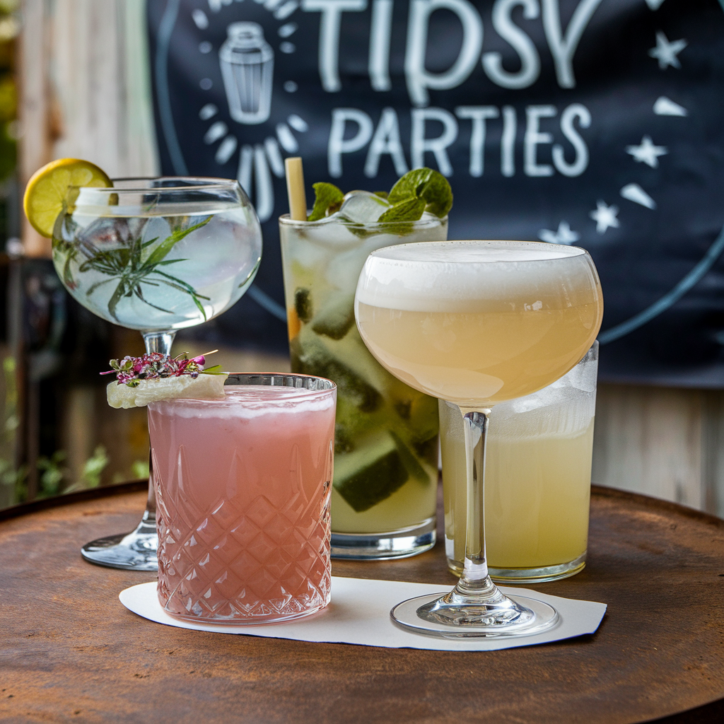 a tipsy parties Cardiff cocktail class