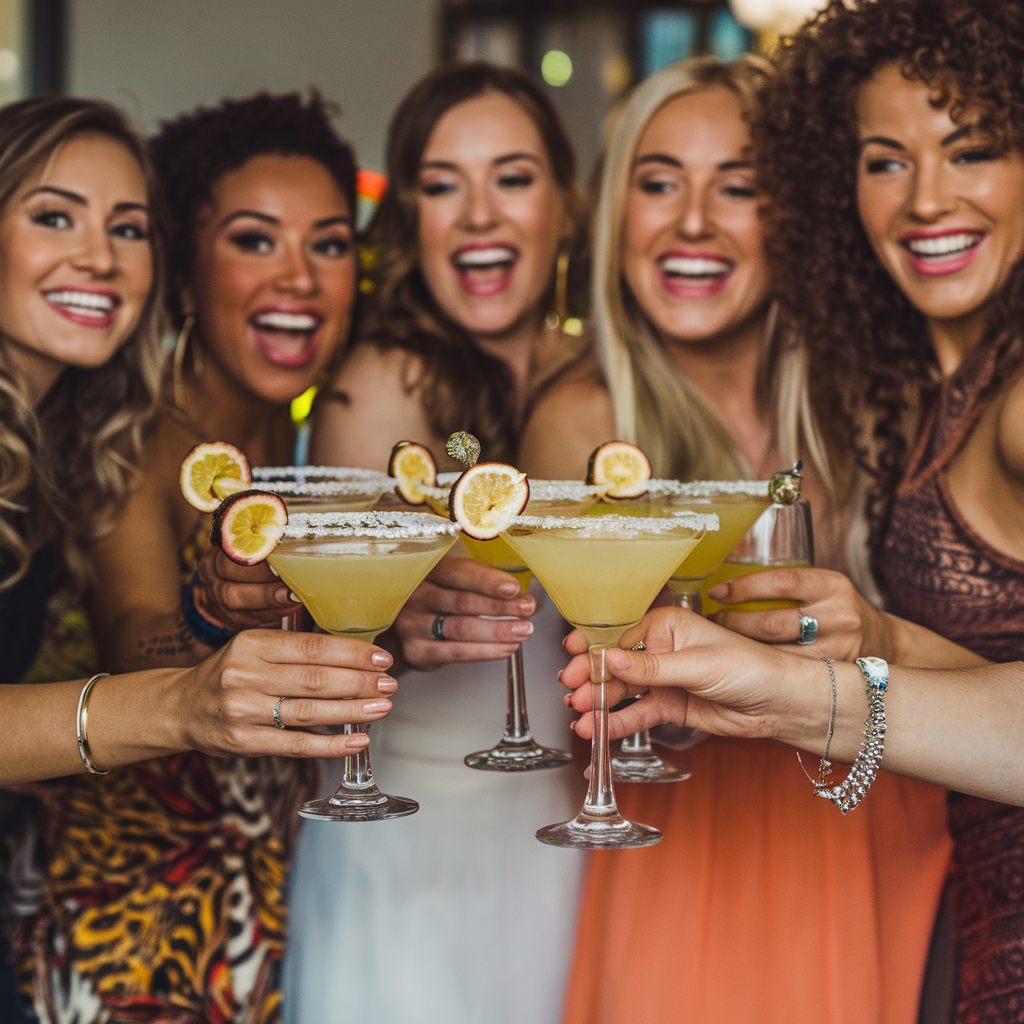 tipsy tropical themed lesson for a tropical themed hen party