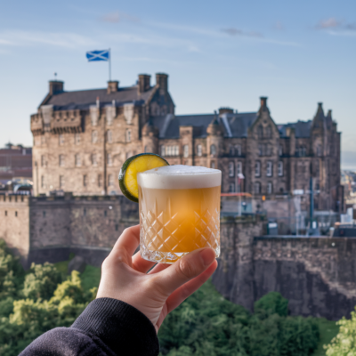 Edinburgh Cocktail Class Main Image With Edinburgh Castle